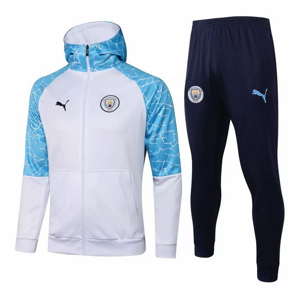 Chaqueta Con Capucha Manchester City 2021/22 Azul Blanco